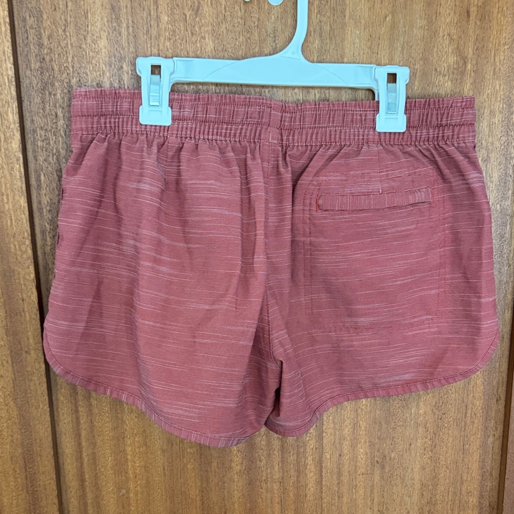 United By Blue Women's Athletic Shorts in Brick Red - Picture 3 of 3